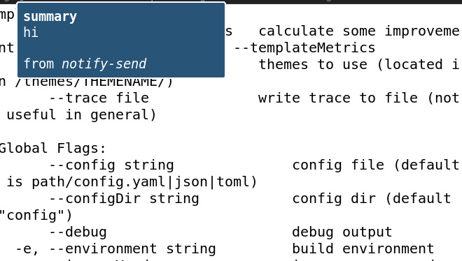 Test Notifications with notify-send